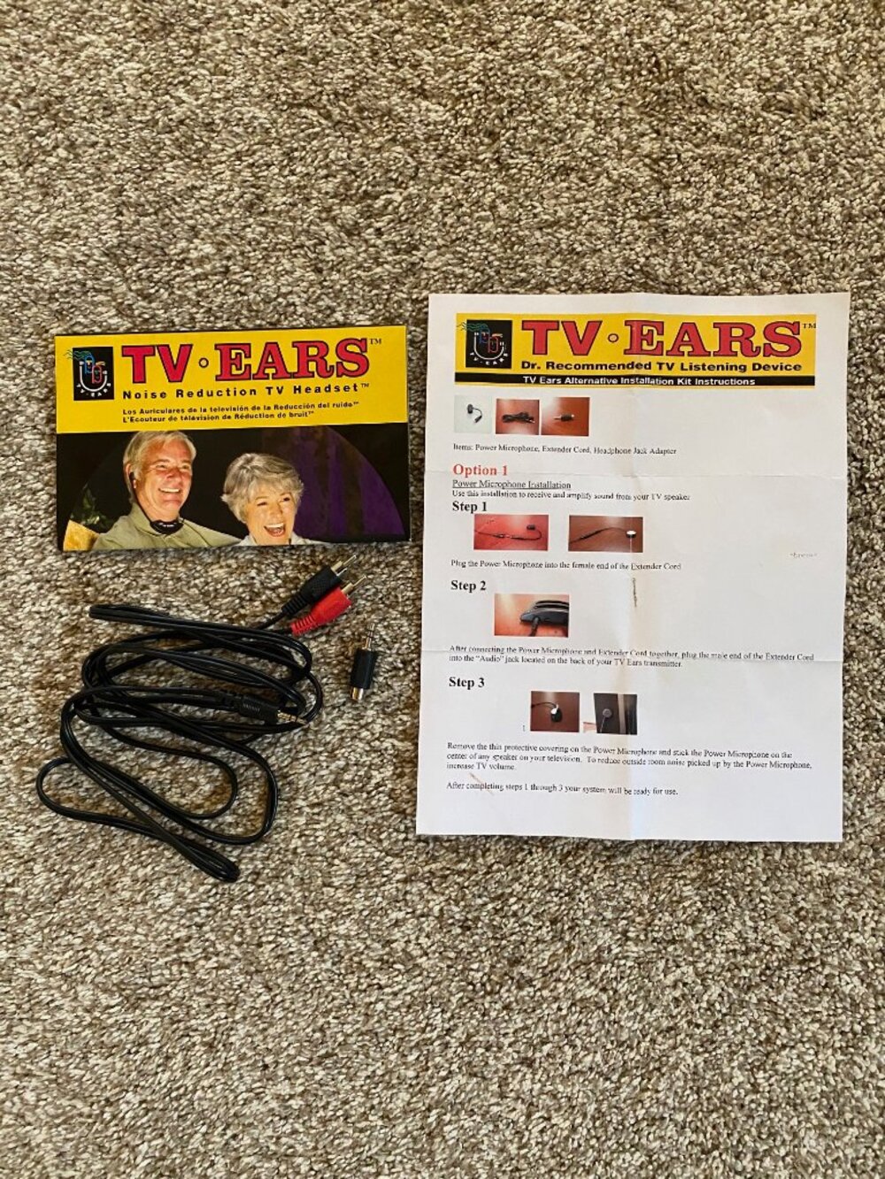 Genuine TV EARS Alternative Installation Kit -  ONLY Cables PARTs